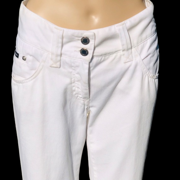 Dolce Gabbana white jeans with crystals Sz 30 x 32 - Picture 8 of 16
